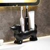 Space Saving Dachshund Toothbrush Holder Ceramic Toothbrush Storage Rack  for Bathroom
