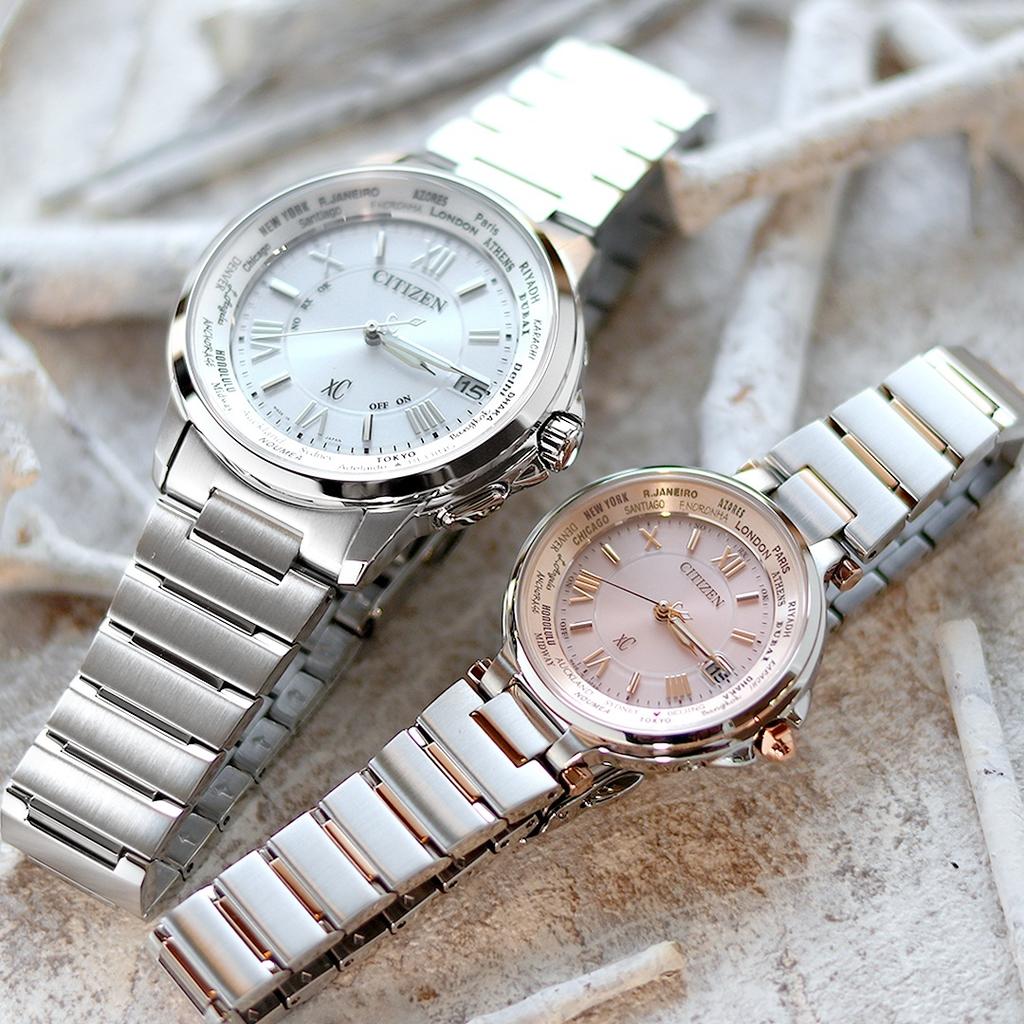 Citizen XC Часы Розовые Eco-Drive Радиоуправляемые Женские EC1014-65W
