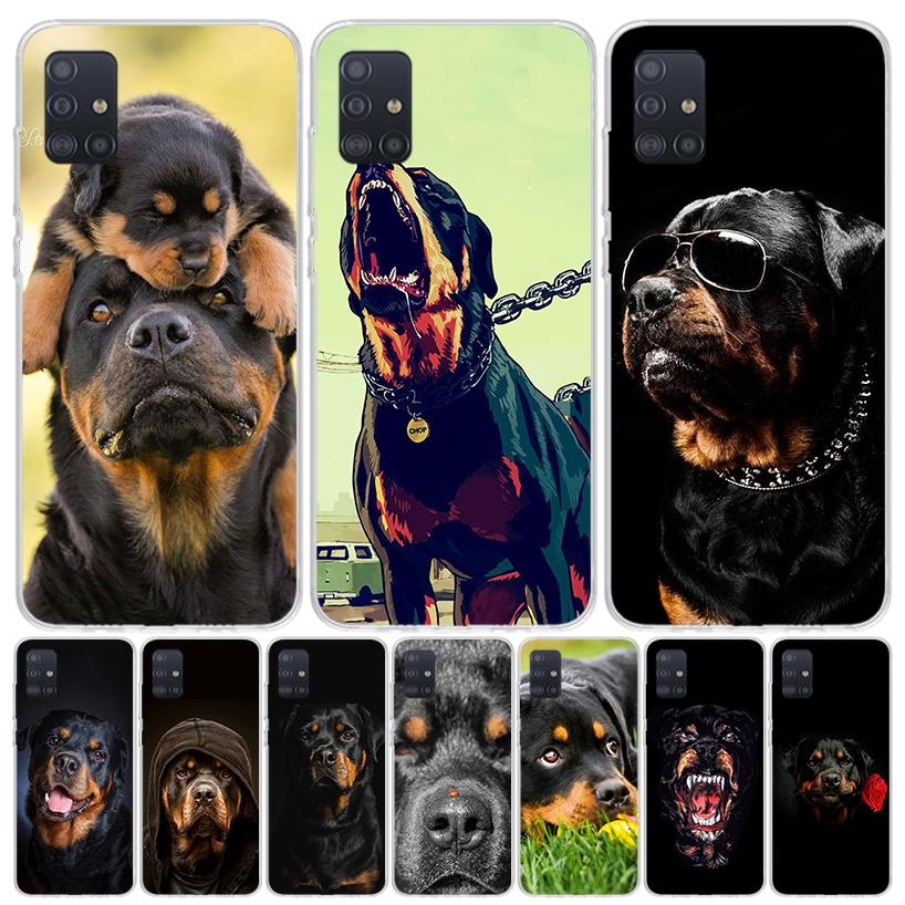 Rottweiler Dog Case Phone Cover for Samsung Galaxy A52 A51 A50 A42 A32 A22 A12 A02S A72 A71 A70 A41 A31 A21S A40 A30S A20E A10S