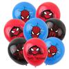 1 x Cartoon Spider-Man Themed Birthday Banner Set With Cake Toppers + Balloons