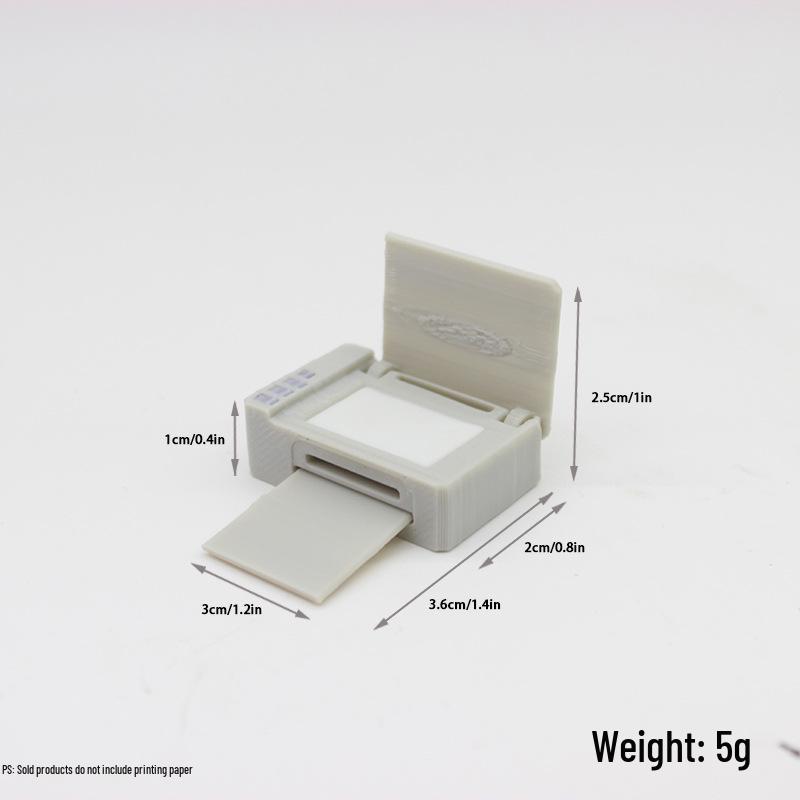 1:12 Миниатюрных реквизитов для офисной сцены - Реалистичная модель принтера для кукол BJD