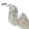 Floral Home Decor Sculpture 2Pcs Vase, Modern Artistic Flower Holder with Matte Finish, Miniature Decorative Vase for Living Room Entryway Desk,
