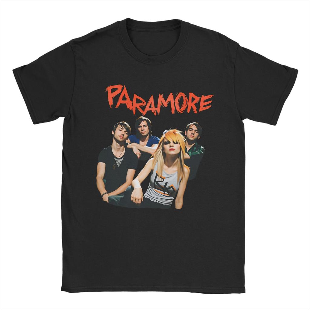 Paramore Band Cotton TShirt For Mens Summer Vintage T Shirts O Neck Leisure Tees Plus Size Cheap Clothes