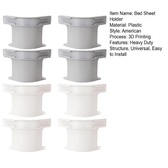 8 шт. держатель простыни с замковой полосой прочный угловой фиксатор простыни удерживает простыни плотно прилегающий зажим для ремня простыни подходит для всех размеров матраса