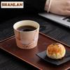 180ml Hand-painted Orange Butterfly Teacup Zen Tea Bowl Beautiful Tea Cup Tea-tasting Personal Cup Jianzhan Master Cups Teaware