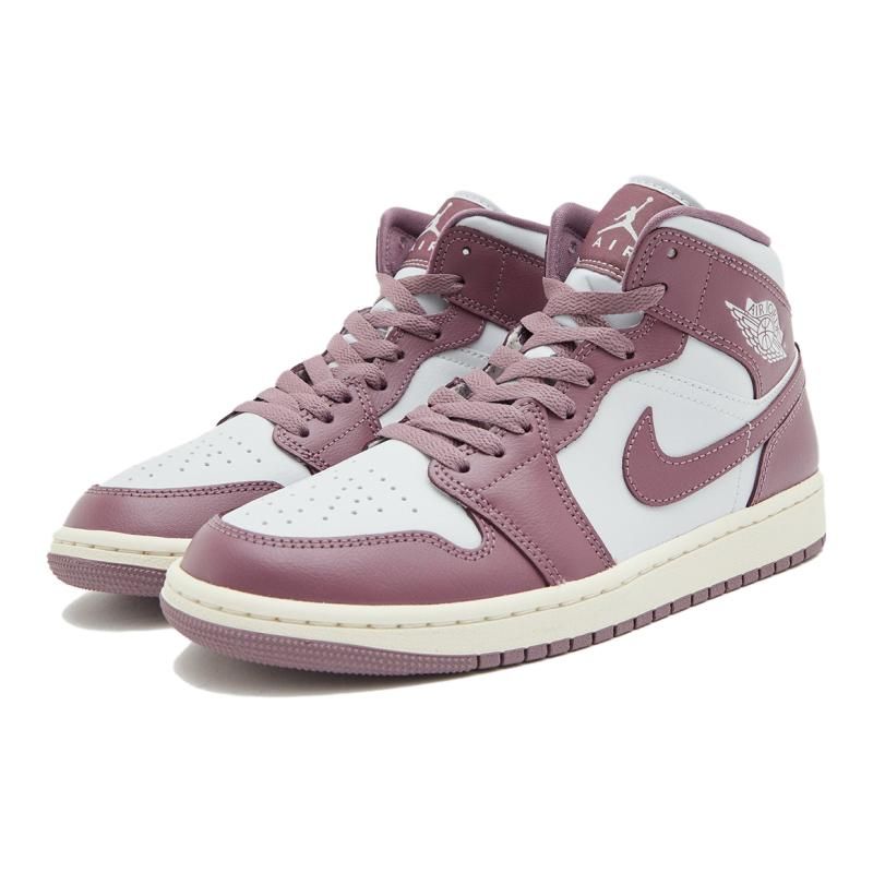 Air Jordan 1 Mid Sky J Mauve Женские кроссовки Фиолетовый Pure-Platinum Sail BQ6472-050