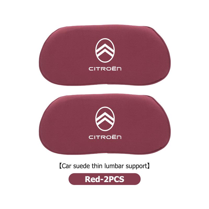Car Headrest Lumbar Support Comfort Suede Auto Seat Neck Pillow For Citroen C4 C3 C5 C1 C2 C6 C4L DS3 DS4 Berlingo Picasso
