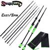 Fishing Rod UltraLight Portable Carbon Lure Fishing Pole Travel Surf Saltwater Super Hard Freshwater
