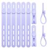 10Pcs Silicone Cable Ties Organizer Management Cord Reusable Organizer with High Elasticity Adjustable Anti-Lost