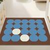 Современный Геометрический Точечный Узор Проволочная Петля Коврик для Пола Коврик для Входной Двери Дома Коврик для Двери Устойчивый к Грязи Противоскользящий Коврик