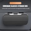 Держатель для солнцезащитных очков Органайзер для хранения очков в автомобиле Универсальный Легко установить Зажим для очков Жесткий чехол для солнцезащитных очков на козырек автомобиля