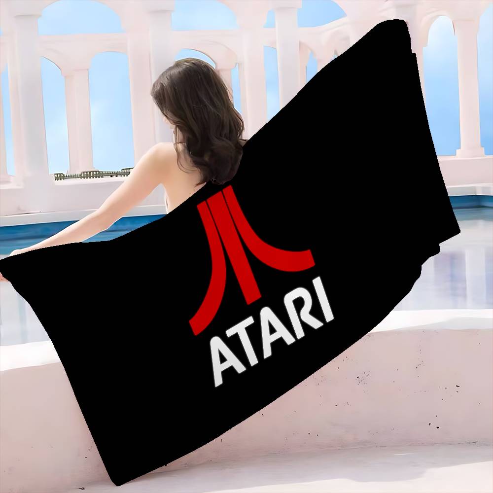 A-Atari Logo Microfiber Beach Towel Absorbent Quick dry Soft Yoga Swimming Resort Mountain Climbing Towel
