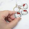Marimo Craft Sanrio Acrylic Hello Kitty W48 x 4-Piece Keychain, Face, Approx. H43mm, SRTZ-289