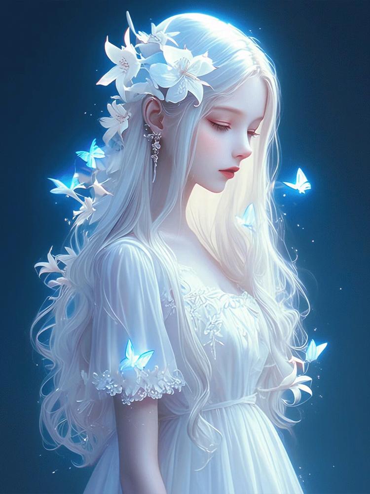 5D DIY Полный Круглый Квадратный Алмазный Рисунок Мультфильм Бабочка Девушка Набор Мозаика Домашнее Украшение Искусство Ремесло Домашнее Украшение Подарок