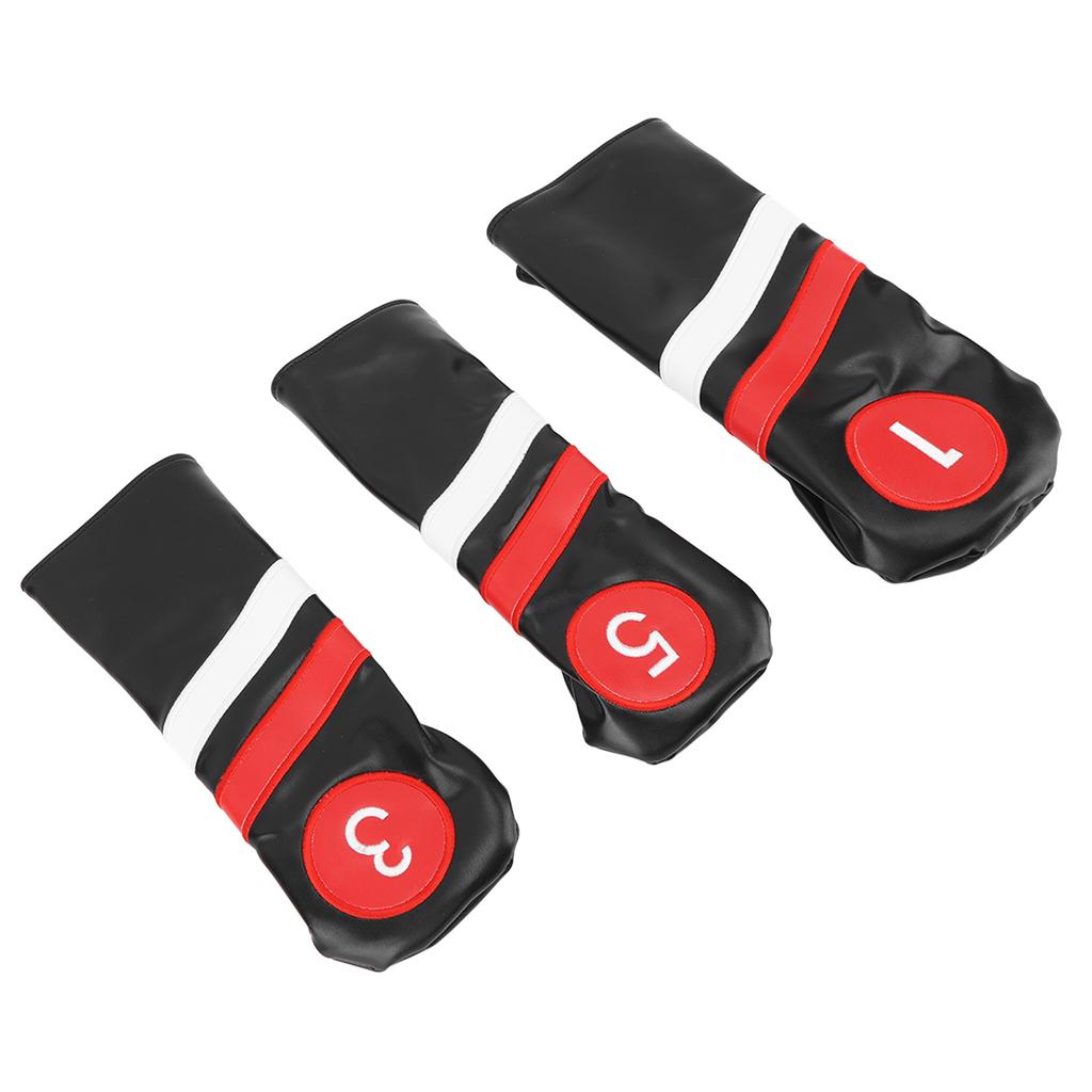 3 шт. Чехол для клюшки для гольфа, черный, сильная защита, износостойкие чехлы для головок клюшек для любителей гольфа