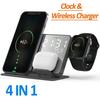 30W Fast Wireless Charger Dock Station For iPhone 16 15 14 13 12 Pro Max  Watch 8 7 6 SE AirPods 3 Pro Phone Charging Stand