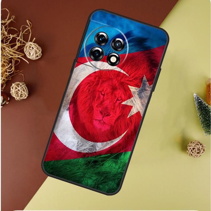 Чехол для телефона OnePlus 13 13R 12 12R 11 9 10 Pro 8T 9RT 10T 10R N20 N30 Nord CE 2 3 4 Lite с флагом Азербайджана