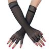 Half Finger Fishnet Gloves Long European and American Fashion Sexy Clothing Accessories Stage Performance Bridal Gloves