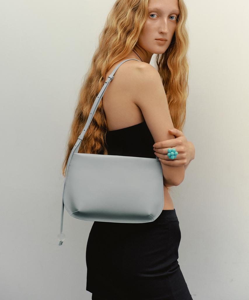 Taeseoul Pebble Shoulder Bag (Mint Grey)