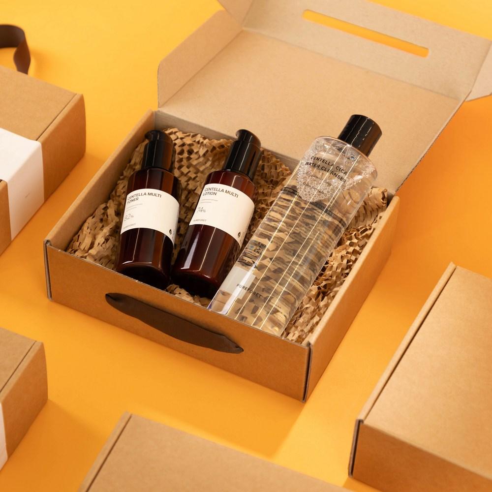 Pure Foret Centella acnes Очищающая вода Очищающий лосьон для кожи 3 типа Базовая косметика Уход за проблемной кожей Подарочный набор