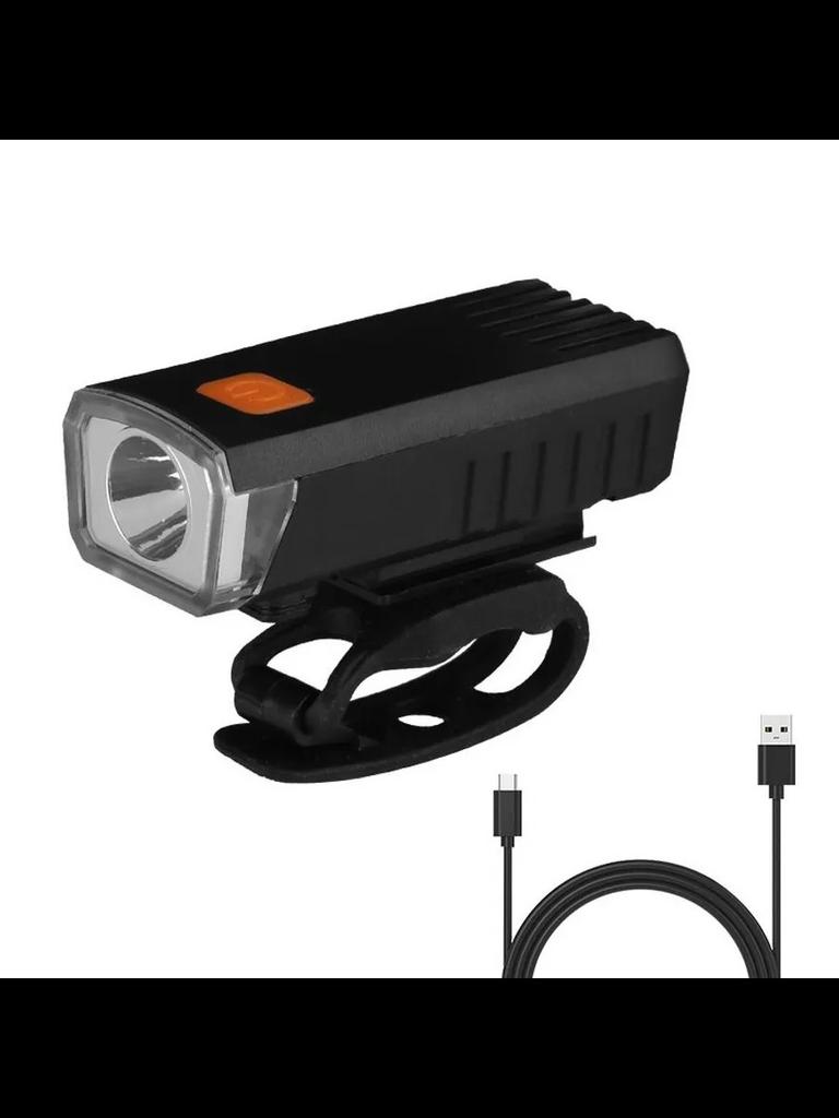 Светодиодная фара для велосипеда с USB-зарядкой - Высокая яркость, Простота установки, Материал ABS, Идеально подходит для ночной езды