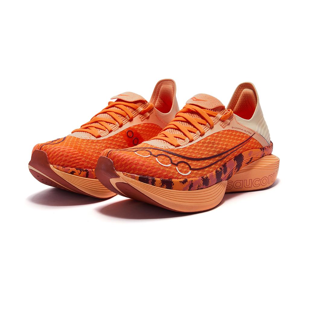 SAUCONY ENDORPHIN ELITE 2 Беговые кроссовки для марафона с карбоновой пластиной, унисекс, оранжевые S31009-503