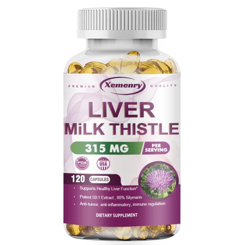 Milk Thistle 315mg - Silymarin - Cleanse, Detox & Repair Formula, Immune Support