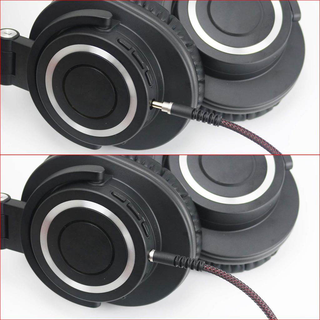 NewFantasia Replacement Audio Upgrade Cable Compatible with Headphones Audio-Technica ATH-M50xBT, ATH-AR3BTBK, ATH-SR50BT, ATH-ANC9, ATH-ANC7B,