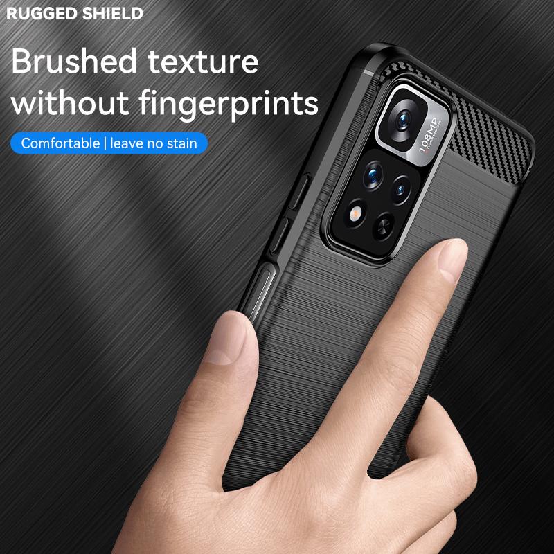 Для чехла Xiaomi Redmi Note 11 Pro Plus 5G Чехол для Redmi Note 11 Pro Силиконовый чехол из углеродного волокна для Redmi Note 11 Pro Plus 5G