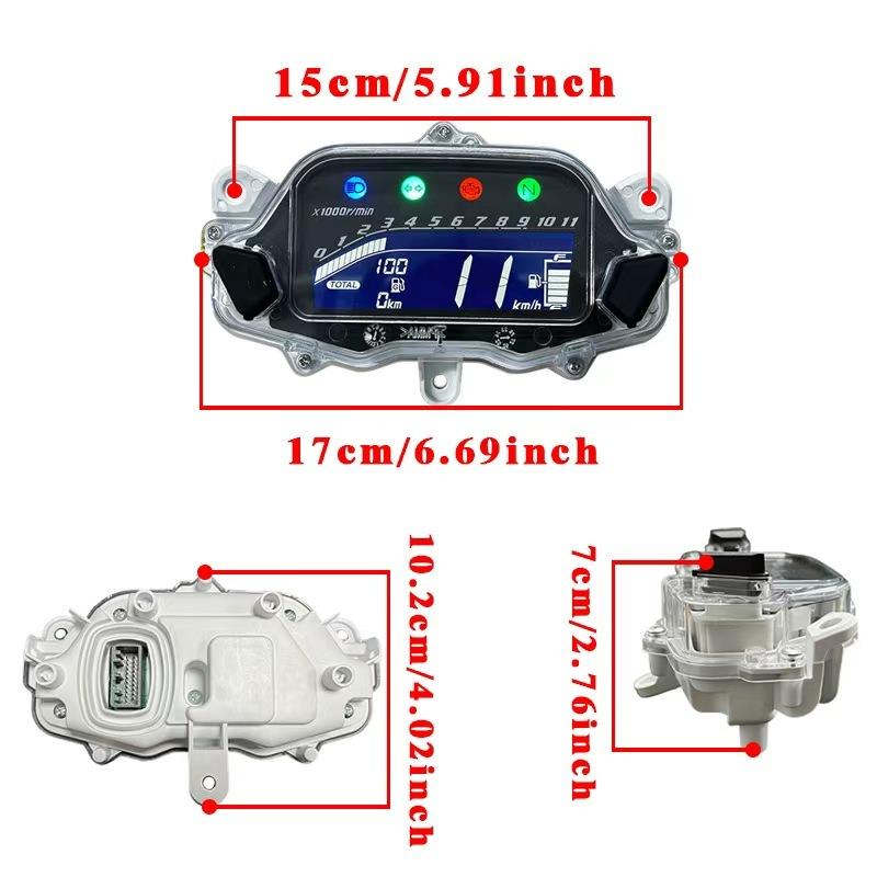 Multi-function Motorcycle Speedometer Mileage Meter Digital Tachometer Instrument Panel for Honda Titan CG 160 CG160 Fan160 f