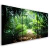 Картина из трех частей, печать на холсте, Зеленая лесная тропинка