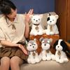 Cute Simulation Puppy Dog Husky Schnauzer Doll Plush Toy Chihuahua Doll Children's Doll