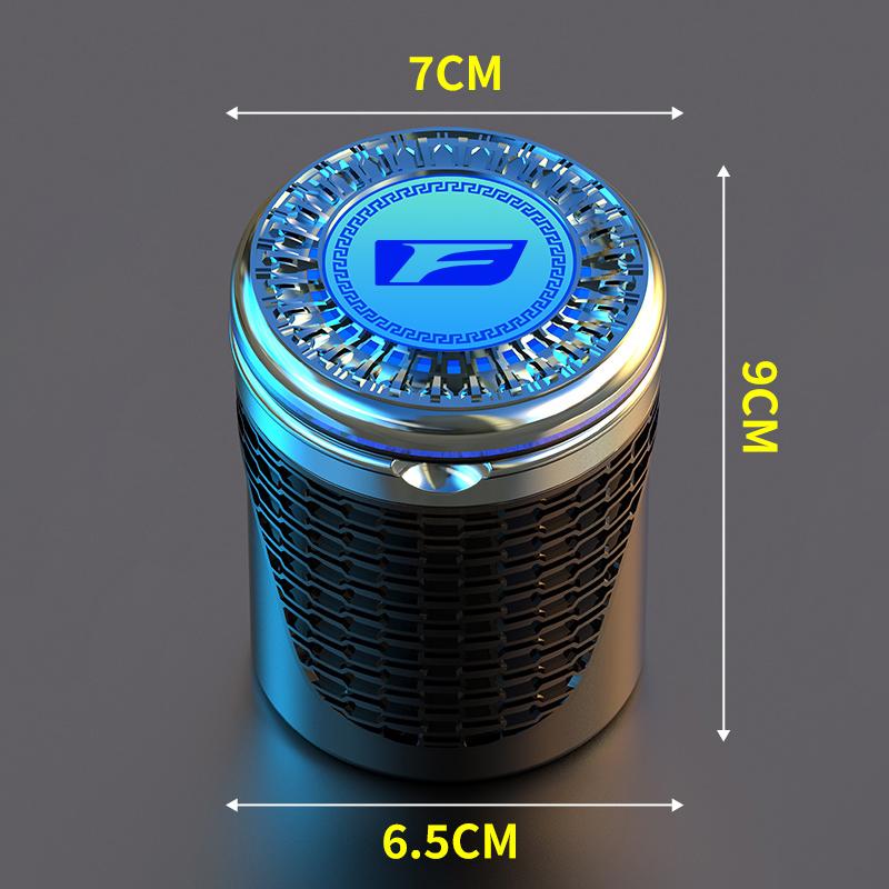 Car Ashtray LED Noctilucent Cigarette Butt Trash Box Accessories For Lexus F SPORT ES RX NX LS UX LM LX GX LC RZ IS CT GS RC HS