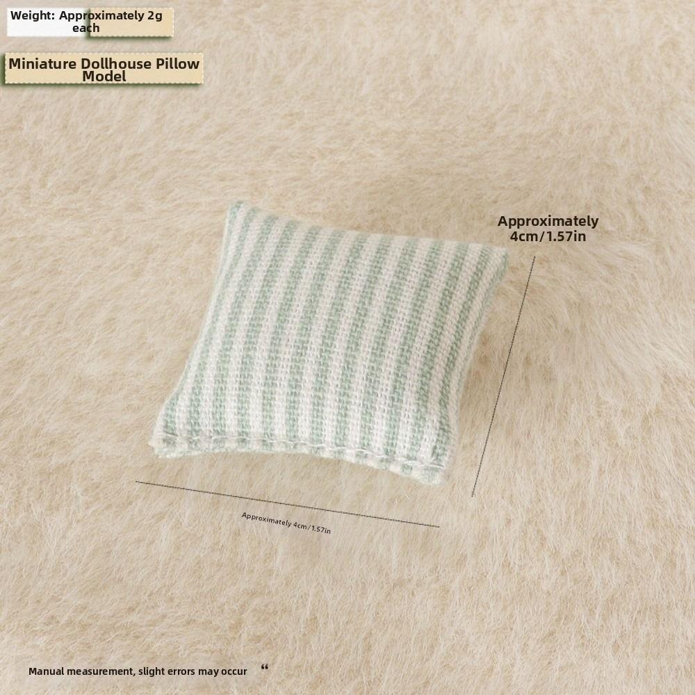 Mini Dollhouse Miniature Lace Pillow 1:12 Doll Furniture Sofa Pillow Model For OB11 Doll