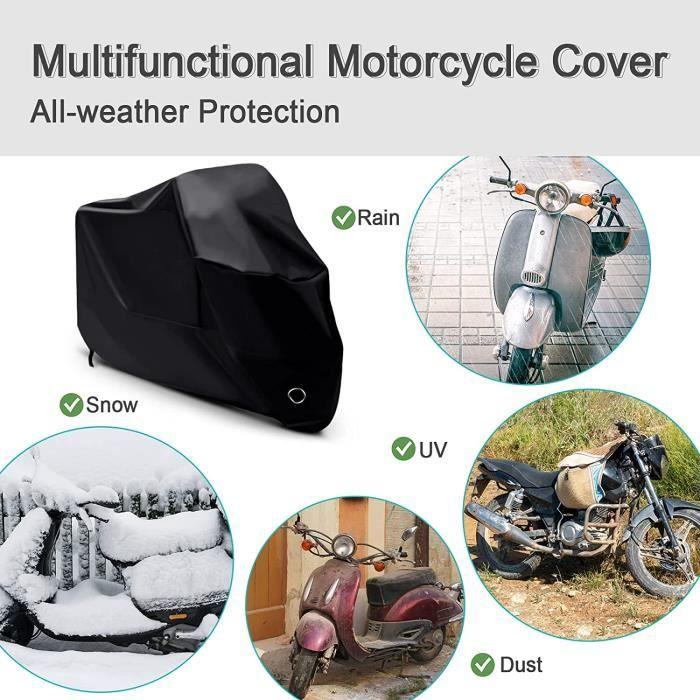 Protection Cover - Black - Scooter - 245x105x125CM - Waterproof - Anti-UV - 190T Polyester