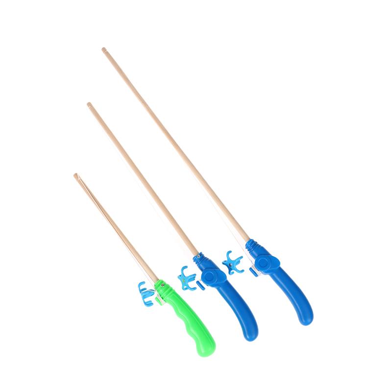 Baby Magnetic Fishing Toy Children'S Fishing Rod Extended Wooden Fishing Rod Built-In Strong Magnetic Hook Fishing