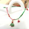 Santa Claus Bracelet Braided Woven Pendant Christmas Decorations for Happy New Year Christmas Xmas Gifts