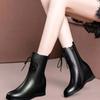 Круглый носок, зима 2024, женские туфли до середины голени, высокие каблуки, элегантные женские полусапожки, качественные трендовые рабочие ботинки для косплея, новинка
