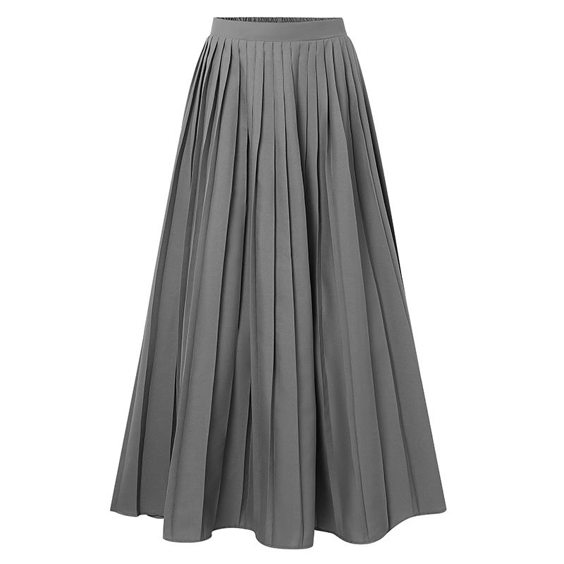 ZANZEA Женские повседневные свободные длинные юбки с эластичной резинкой на талии
