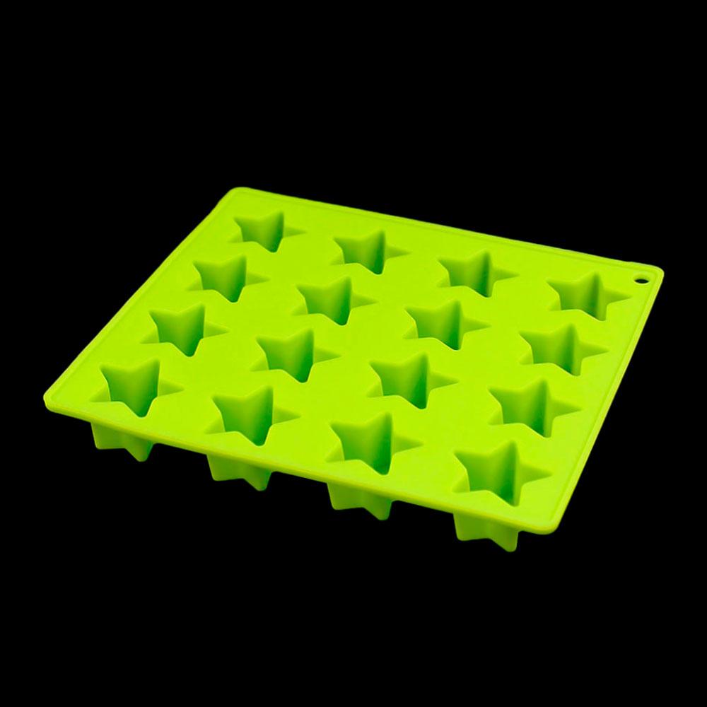 Silicone World DIY Пятиконечная Звезда Силиконовые Формы для Льда 16 Ячеек Форма-решетка для Звездного Льда Поднос для Изготовления Льда Инструменты для Выпечки Шоколада