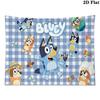 Bluey Wall Tapestry Aesthetic Wall Hanging Printed Fabric Blanket Decorative Tapestries for Bedroom Living Room Home Decor