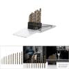 13pcs Straight Shank Twist Drill Bit Set High Speed Steel HSS Drilling Tool  For Stainless Steel