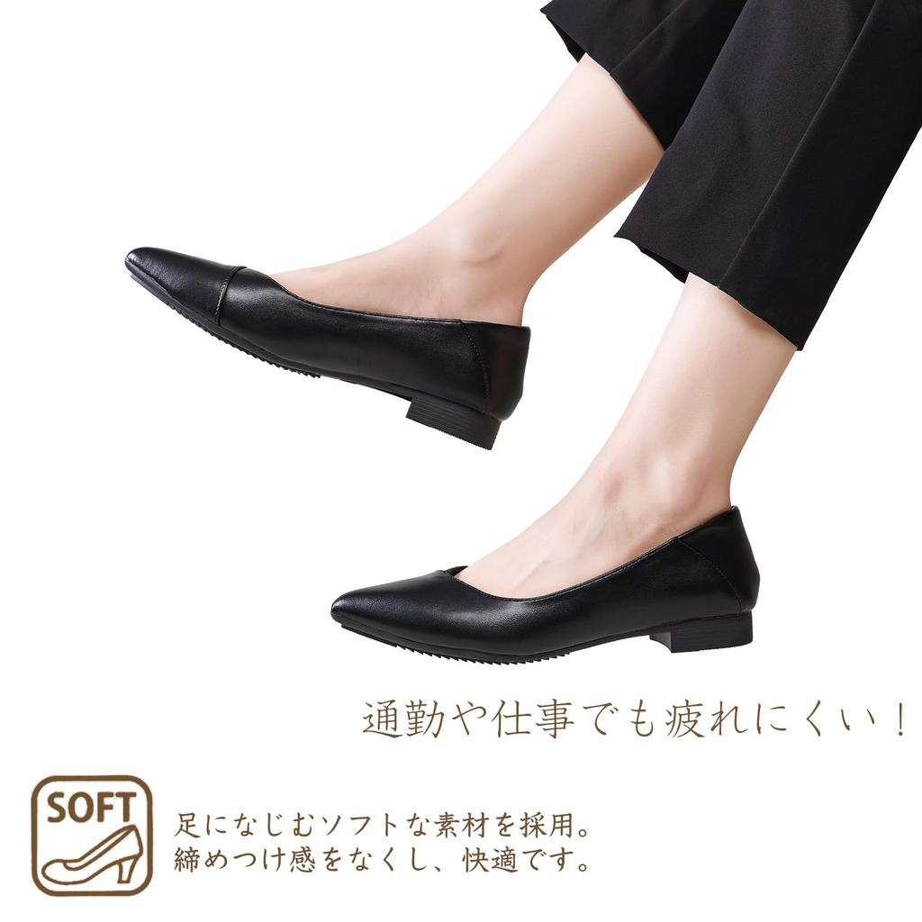 Квадрат 2 см 3E фут трудно скользить для работы [Foxlike] Женские туфли-лодочки, каблук, каблук, окружность, выключены, удобные, мягкие, для поездок на работу, свадеб, похорон,