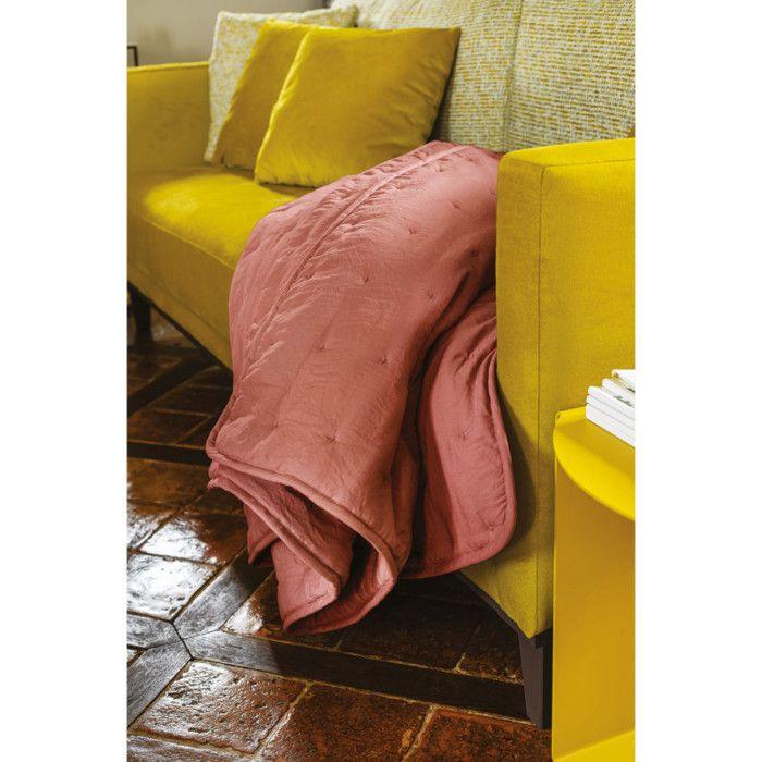 Dessus de lit matelassé aspect lavé-froissé "Angkor" Toison d'Or - Angkor Poterie - 180 x 240 cm - Angkor Poterie -