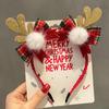Christmas Headband Christmas Antler Hairpin Ladies Headdress Holiday Decoration Gift Big Bow Headband Christmas Headdress
