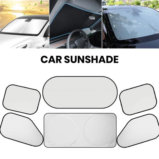 Suction Cup Car Window Screen Side Sun Shade, Mesh UV Block Curtain for Rear Protection Visor Seat, Heat Insulation Sunshade Baby Travel, Interior