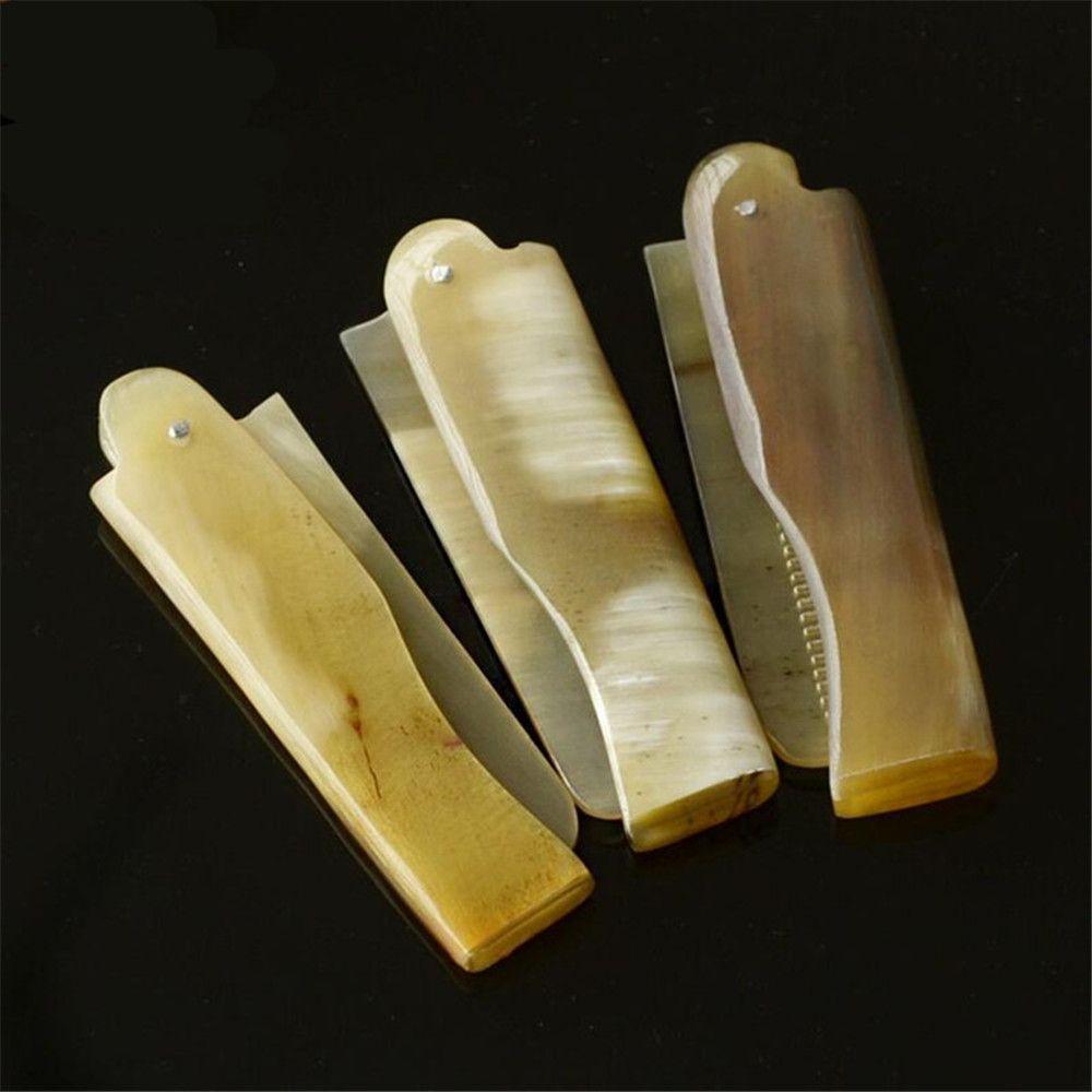 Girl Hair Styling Tool Hairdressing Yak Horn Comb Massage Comb Foldable Hair Care Tool