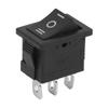 10 шт. KCD1 Мини-тумблер 6A250V 10A125V 3 контакта 3 положения Лодочный тумблер SPST Вставной Черный Переключатель ВКЛ-ВЫКЛ-ВКЛ Автоматический переключатель