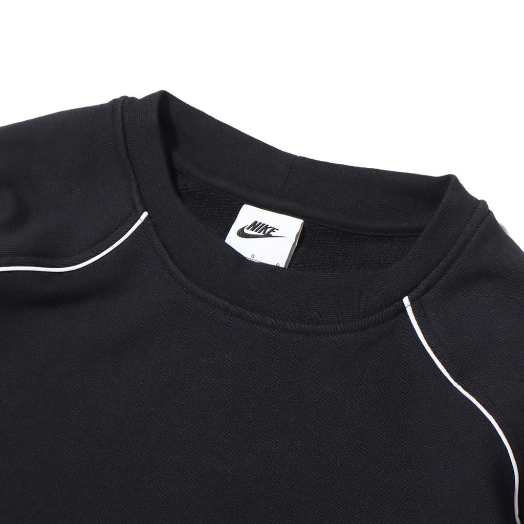 Nike Толстовка свободного кроя с круглым вырезом и длинными рукавами с буквенным принтом, мужская толстовка черного цвета FB7261-010