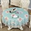 Декоративная Цветочная Вышитая Скатерть Европейский Стиль Круглая Скатерть Чайный Кофейный Столик Свадебный Банкет Скатерть